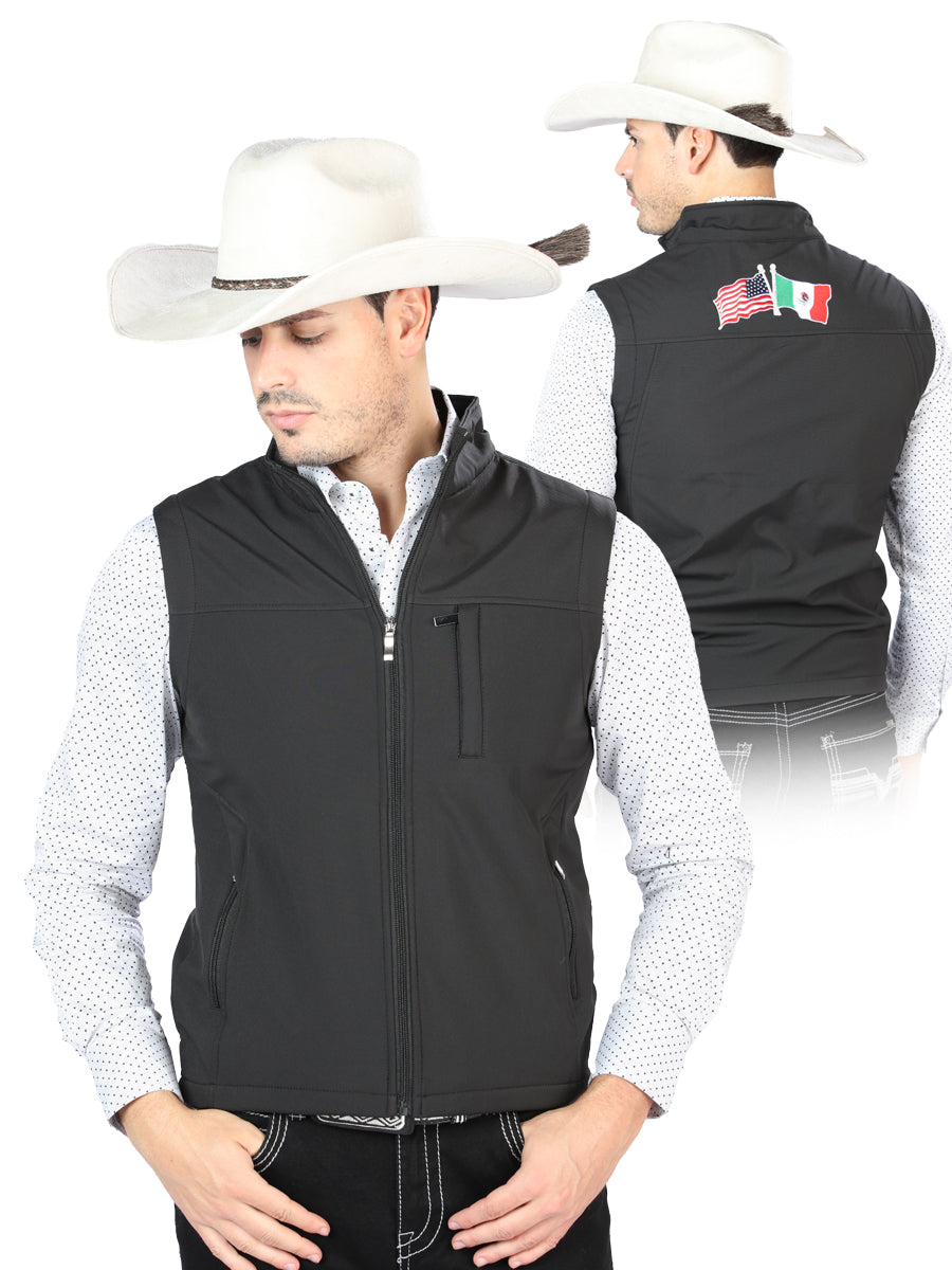 El General Gamuza Vest Negro