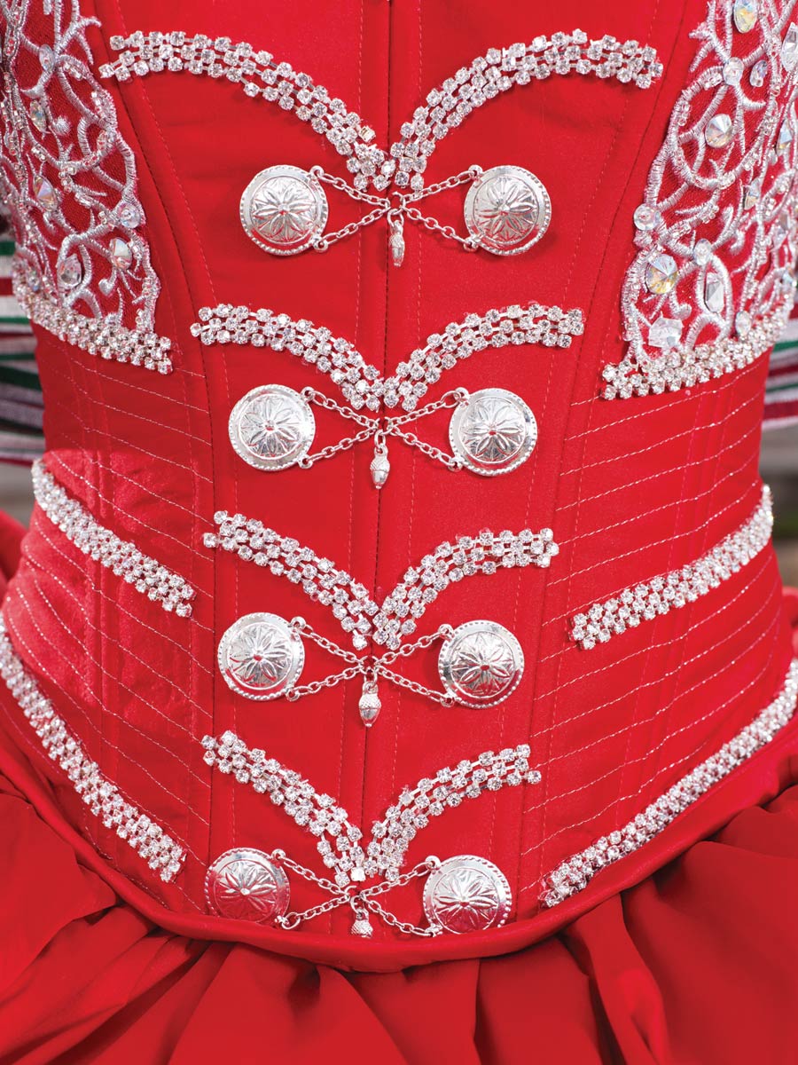 Vestido De QuinceañEra Joanini Ch 06 % Rojo/Plata