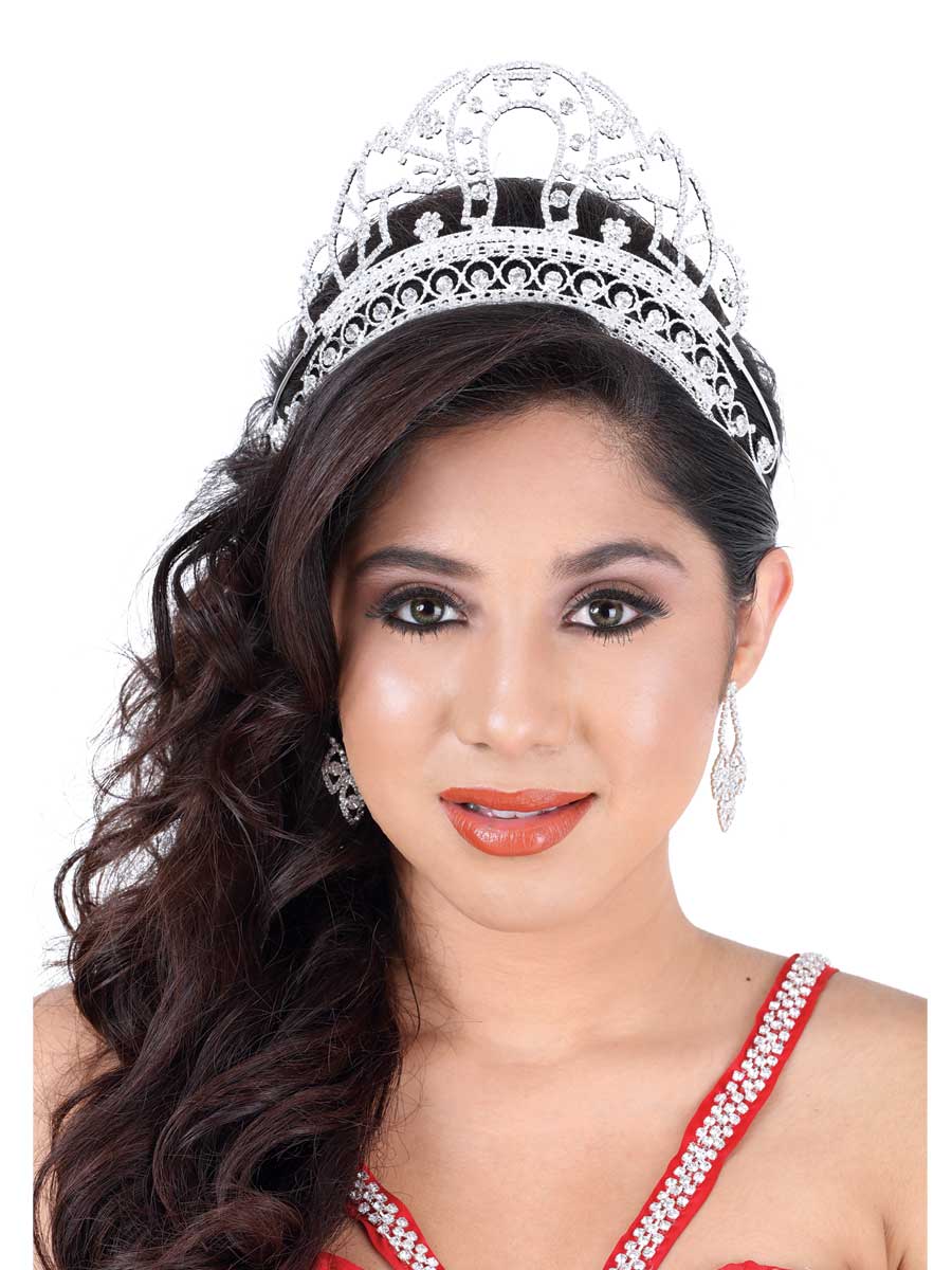 Coronas De Quinceanera Misxvprimameras C. Cristal Plata