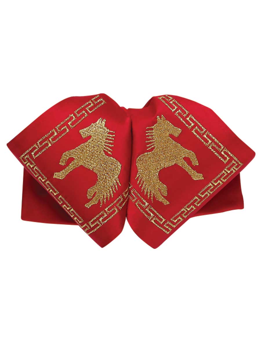 Adulto Mexicano Charro Moño 100% Poliéster Rojo/dorado México Artesanal Charro Artesanal en 100% Poliéster Color Rojo/Dorado 600122