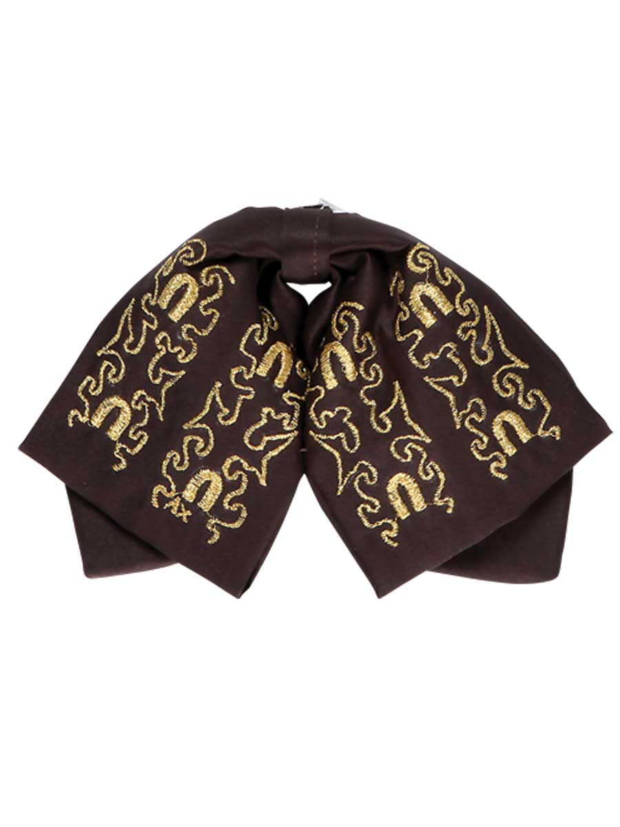 Moño Charro Mis Xv Primaveras M-023 100% Poliéster Café/oro M-023 Charro en 100% Poliéster Color Café/Oro 600145
