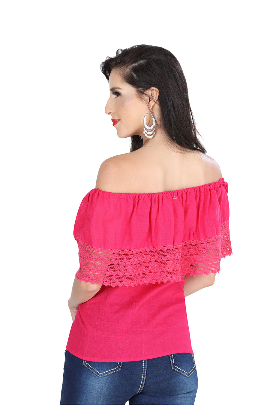 Blusa Mexico Artesanal Maria Bonita % Rosa