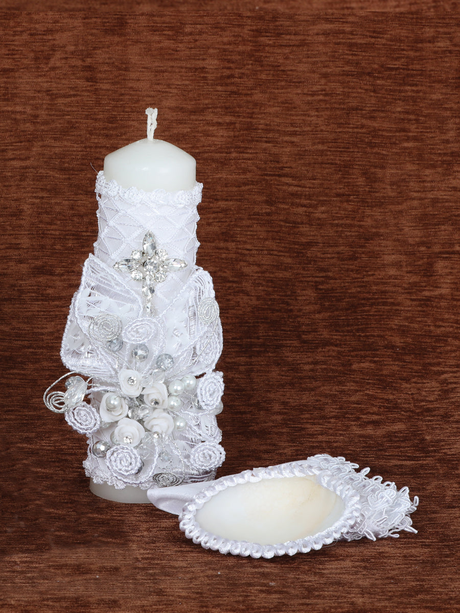 Juego De Velas Bautizo Mis Xv Primaveras Setvela Varios Blanco