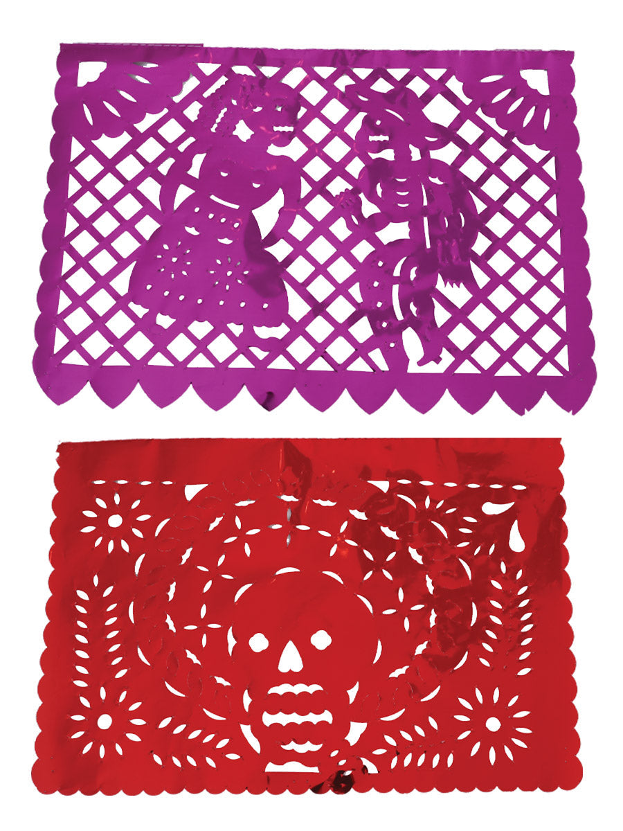 Juego De Velas Papel Picado Metalica Mis Xv Primaveras Muertos Media Papel Multicolor