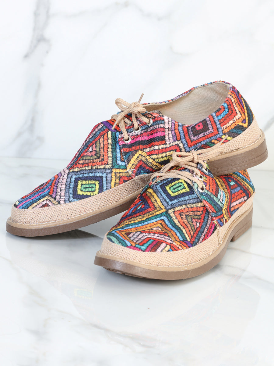 Calzado Tennis México Artesanal MOD.030 Yute Multicolor Color Multicolor 602056