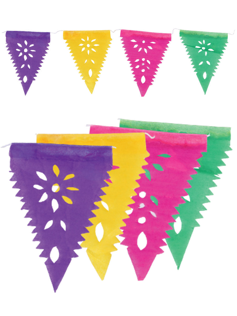 Juego De Velas Papel Picado Mis Xv Primaveras Mini Banderin Papel Multicolor