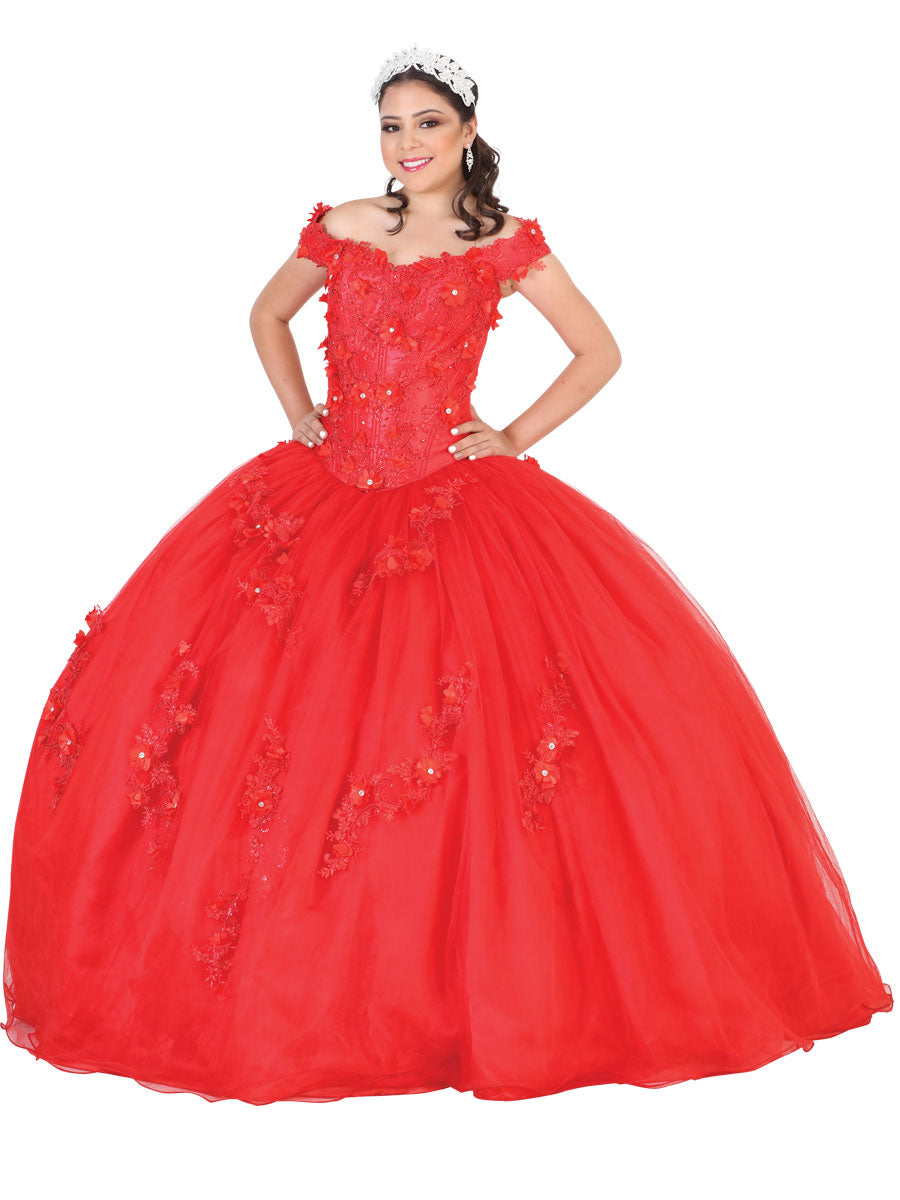 Vestido QuinceañEra Mis Xv Primaveras Xv % Rojo
