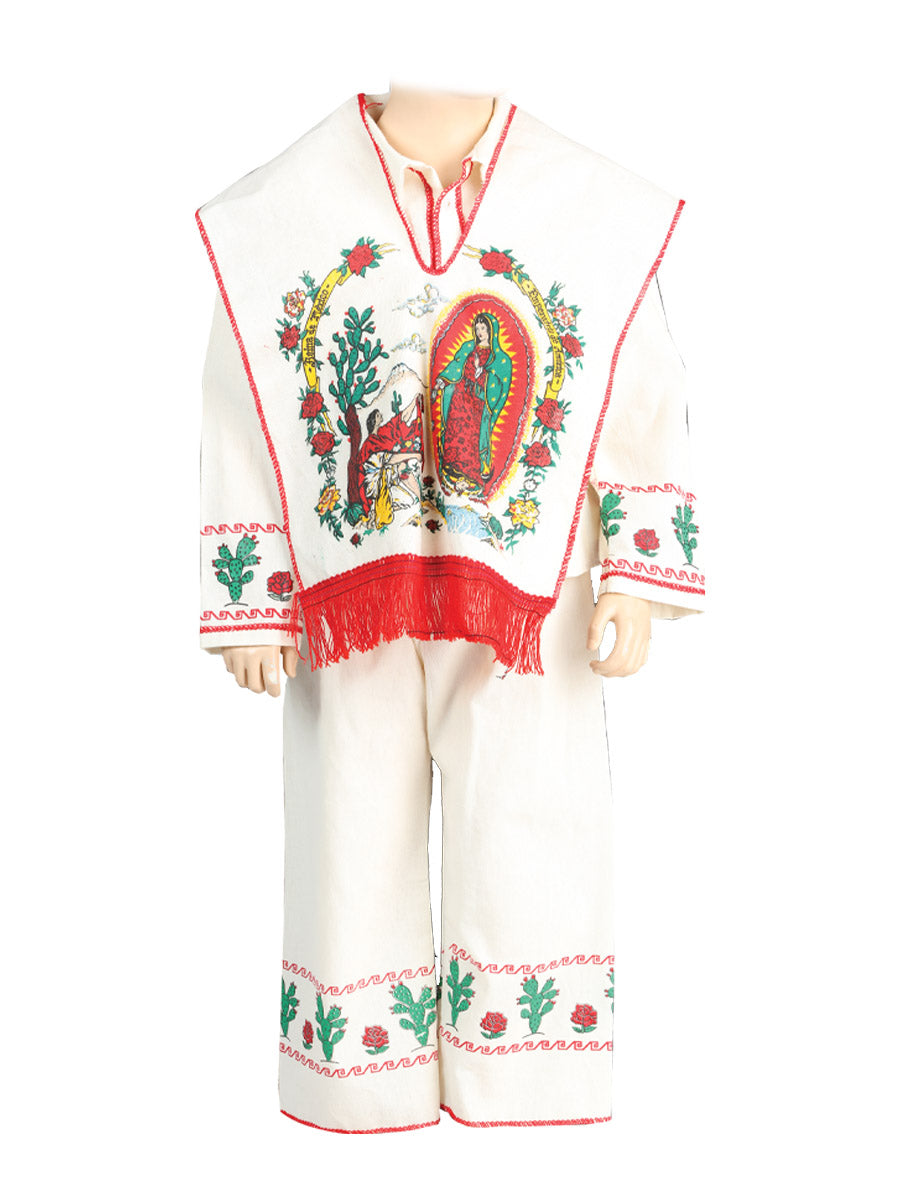 Traje Mexico Artesanal Virgen/Juan Diego Cambaya % Natural