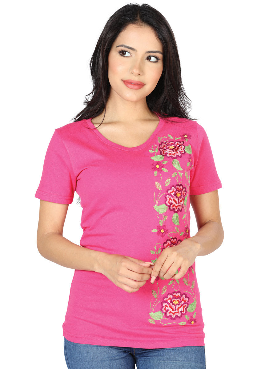 Playera M/ Corta Mexico Artesanal Lcbt1 Fiusha