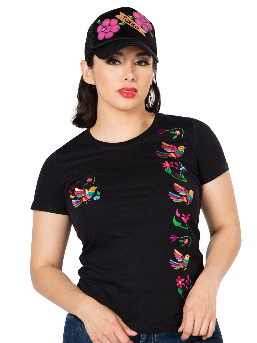 Playera M/ Corta Mexico Artesanal Lcx10 Negro