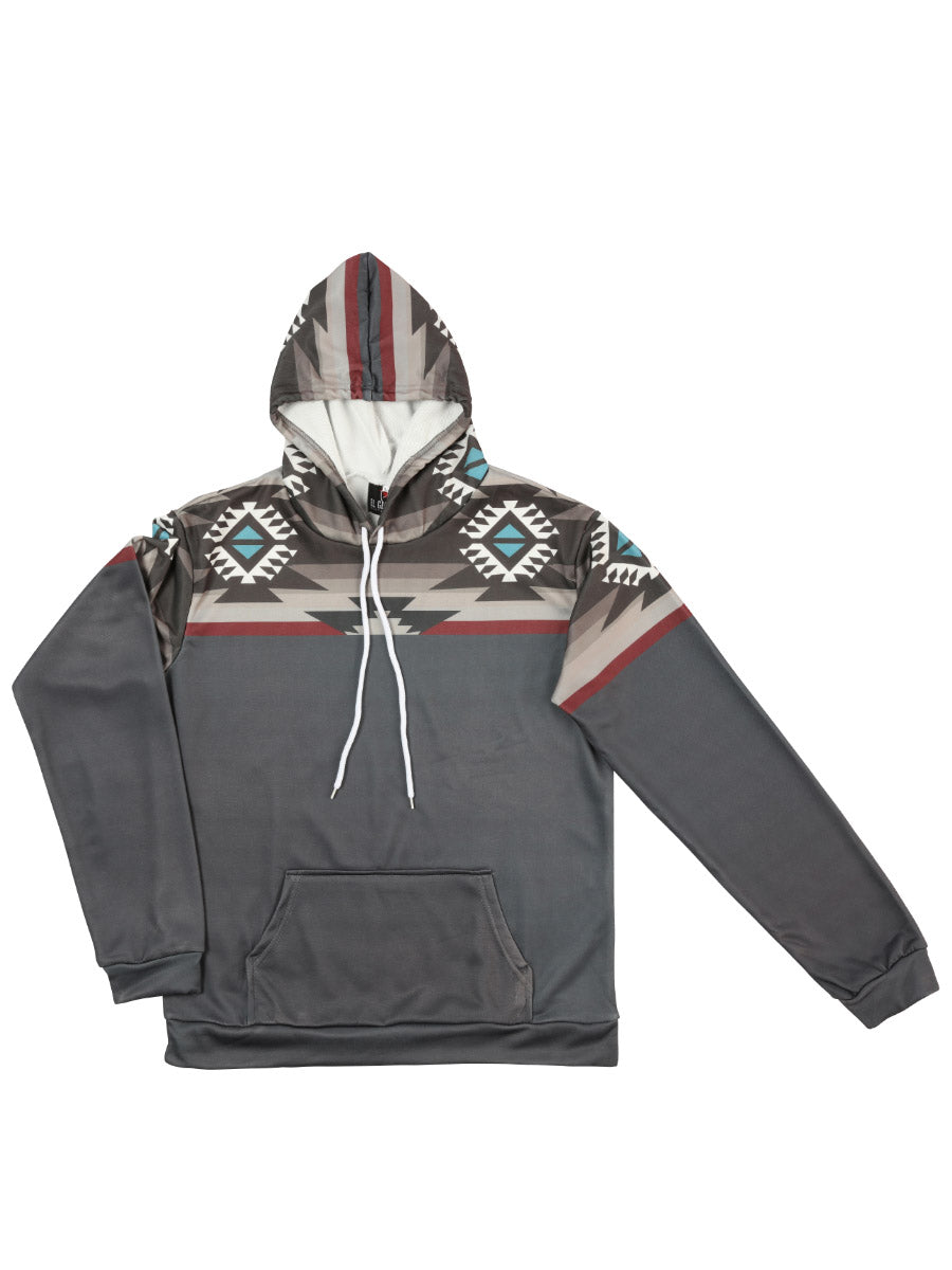 El General Sudadera Con Capucha Western Wear Syg Tela Gris