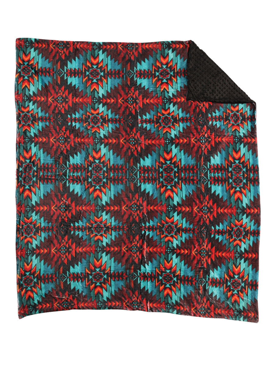 Camisa Vaquera de Mujer El General Western Wear Syg-006-1 Artesanal Geométrica en Tela Color Multicolor 702073