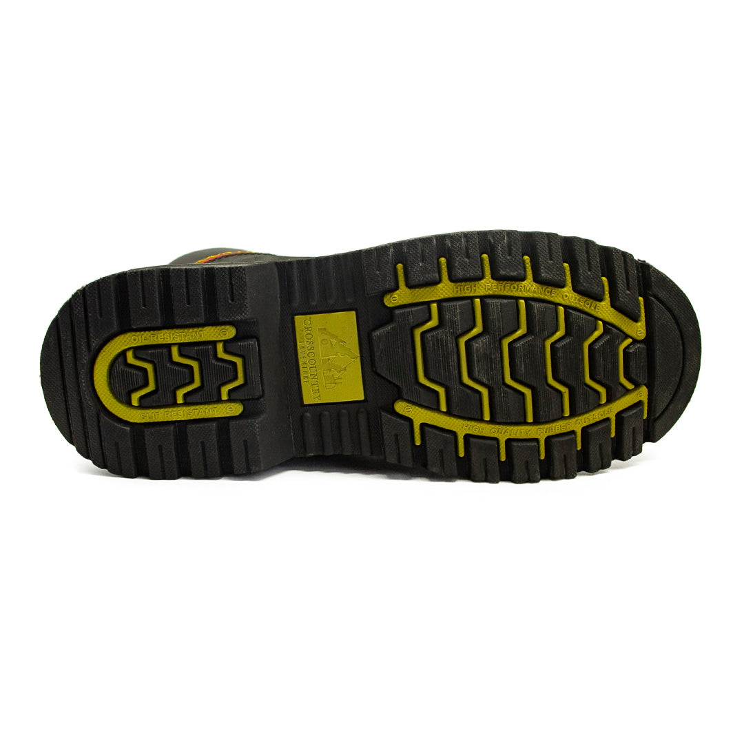 Bota Casual Crosscountry Piel Crazy para Hombre - Negro - Modelo 2829