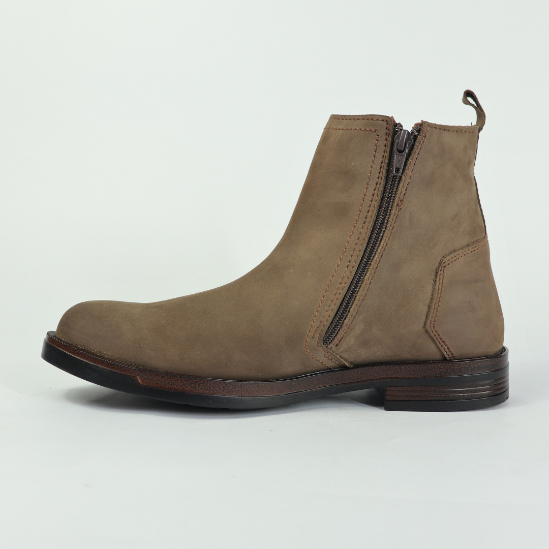 Bota Casual Crosscountry Piel Nobuk para Hombre - Arena - Modelo 2954