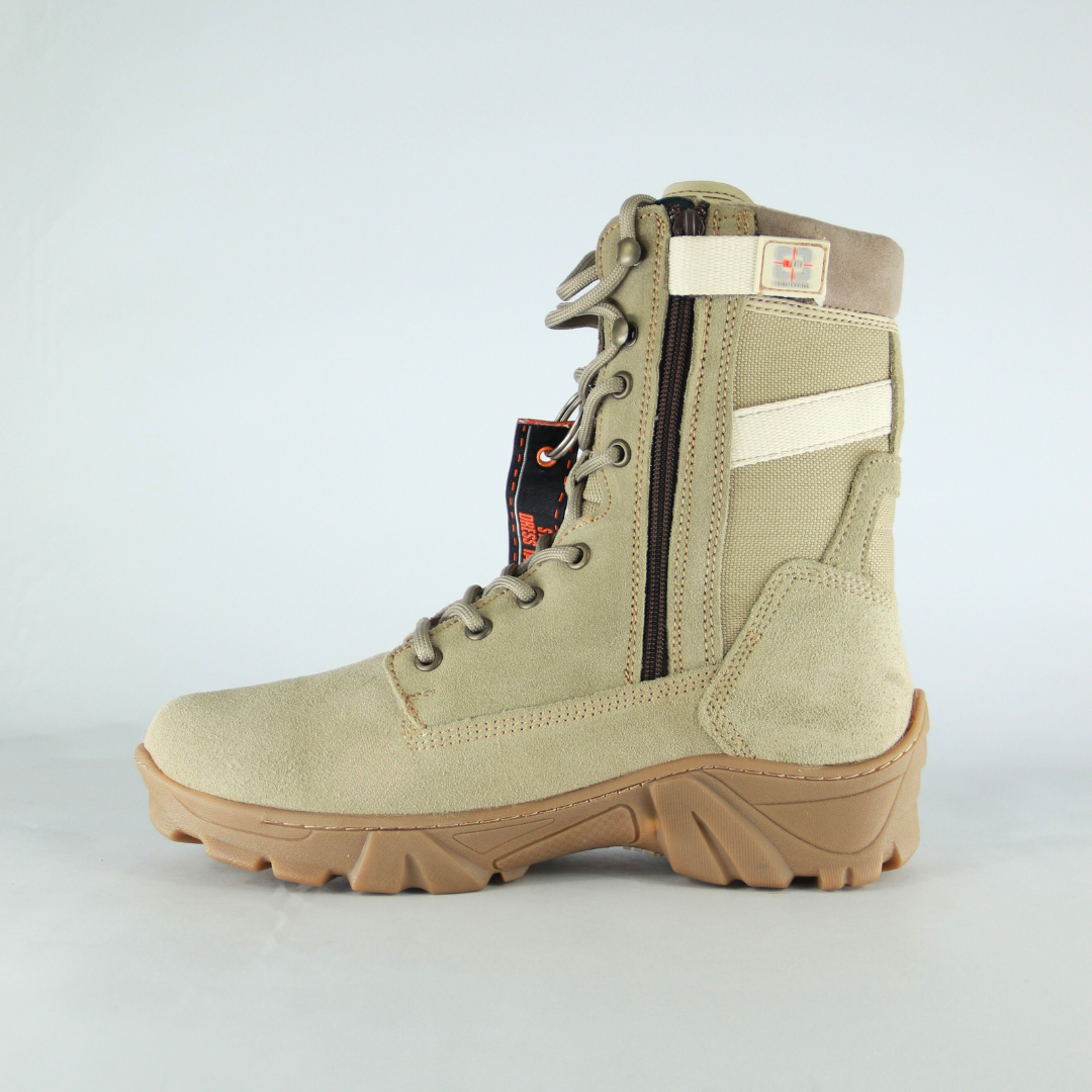 Bota Táctica Crosscountry Gamuza para Hombre - Arena - Modelo 5007