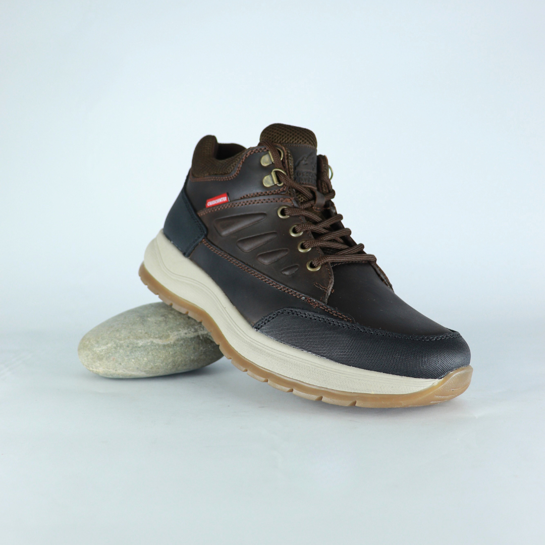 Bota Casual Crosscountry Piel Crazy para Hombre - Tan - Modelo 2827