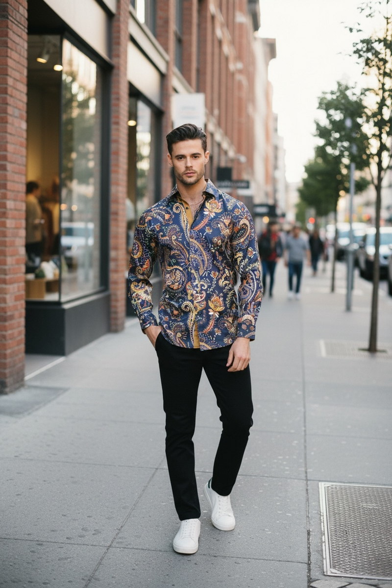 Camisa Vaquera Moda Hombre