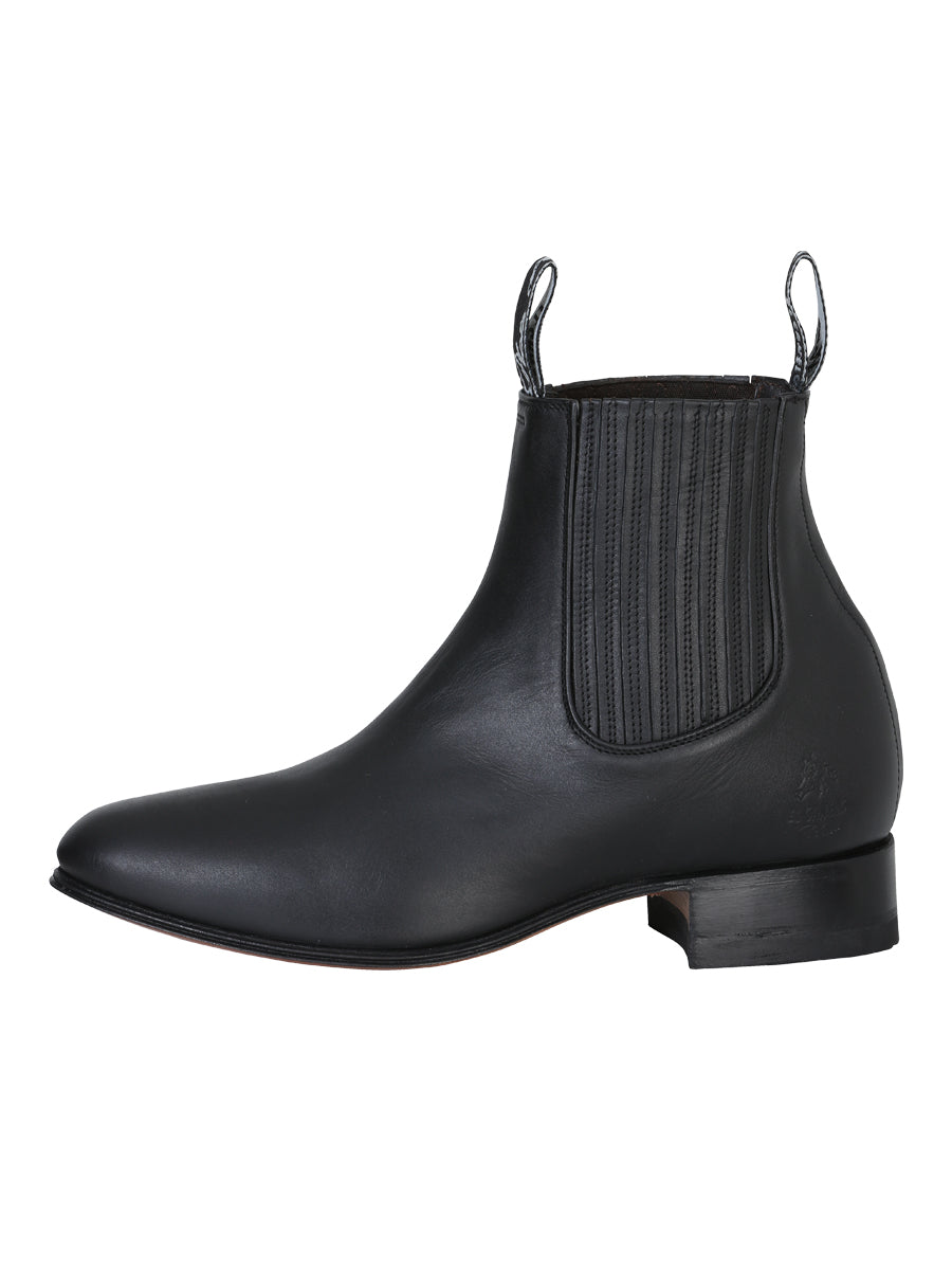 Botín Vaquero de Hombre El General Charro Tobillo Color Negro 232