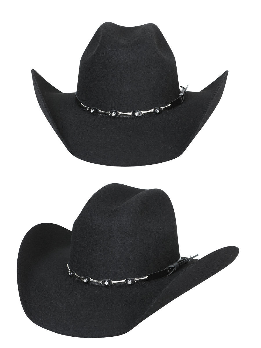 Sombrero El General 50X Lana Vaquero Sombrero Negro