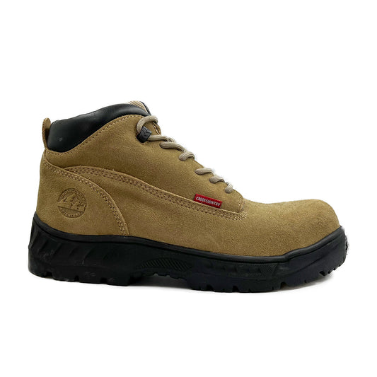 Bota de Trabajo Crosscountry Gamuza para Hombre - Arena - Modelo 2021