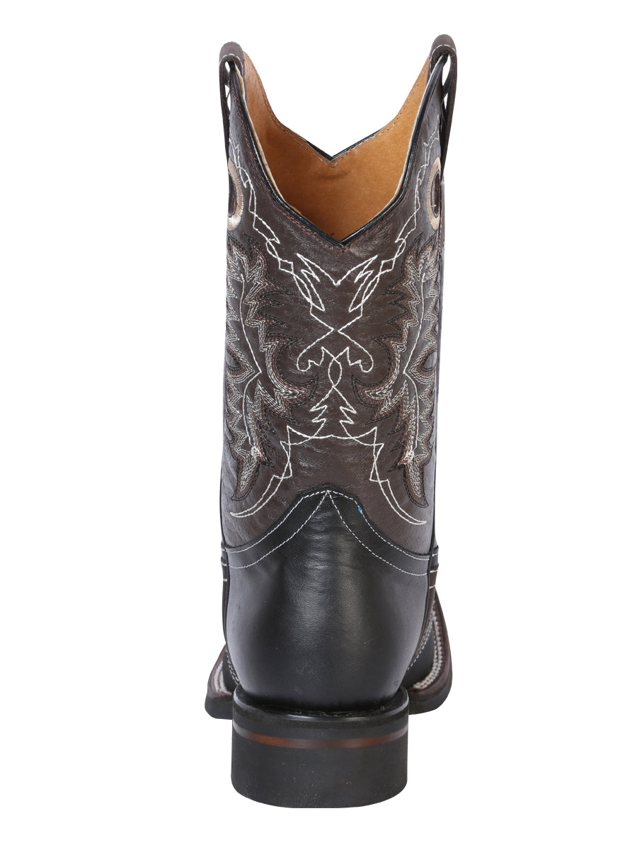 Bota Vaquera de Hombre El General Rodeo en Piel Color Negro 33308