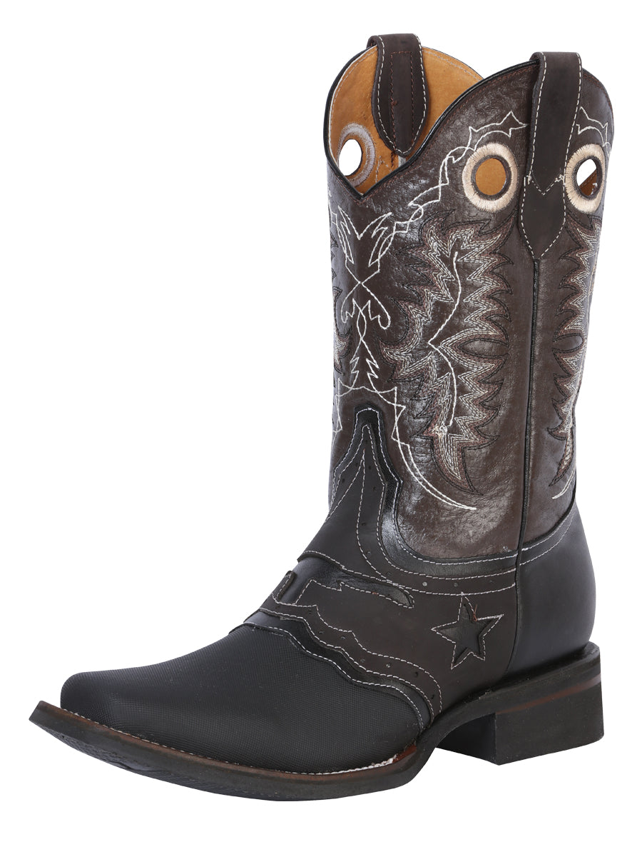 Bota Vaquera Rodeo El General para Hombre - Negro - Modelo 33308