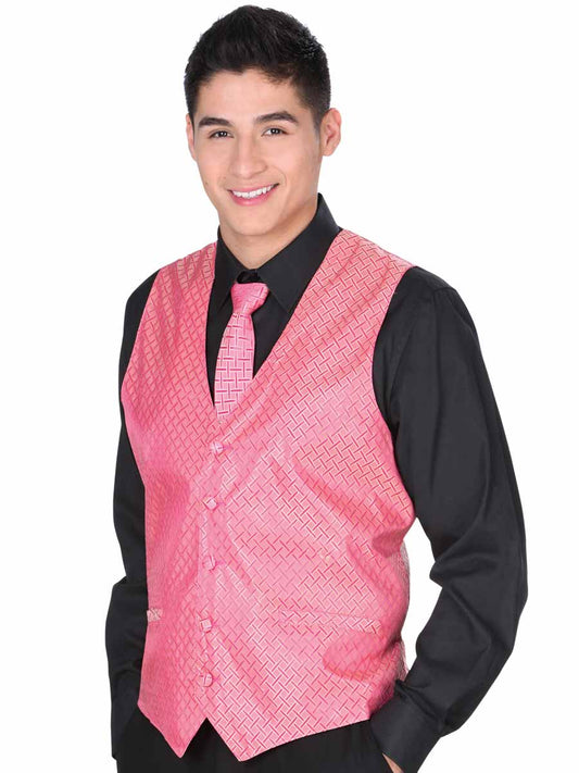 Chaleco de Hombre El General SS15-JS5 en 100% Poliéster Color Rosa 34154