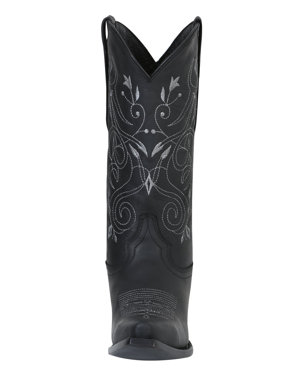 Bota Vaquera de Mujer El General en Piel Crazy Color Negro 34514