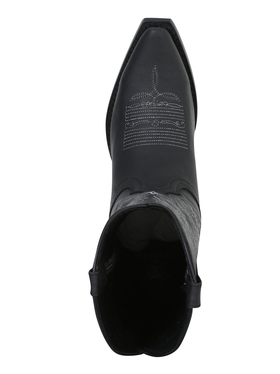 Bota Vaquera de Mujer El General en Piel Crazy Color Negro 34514