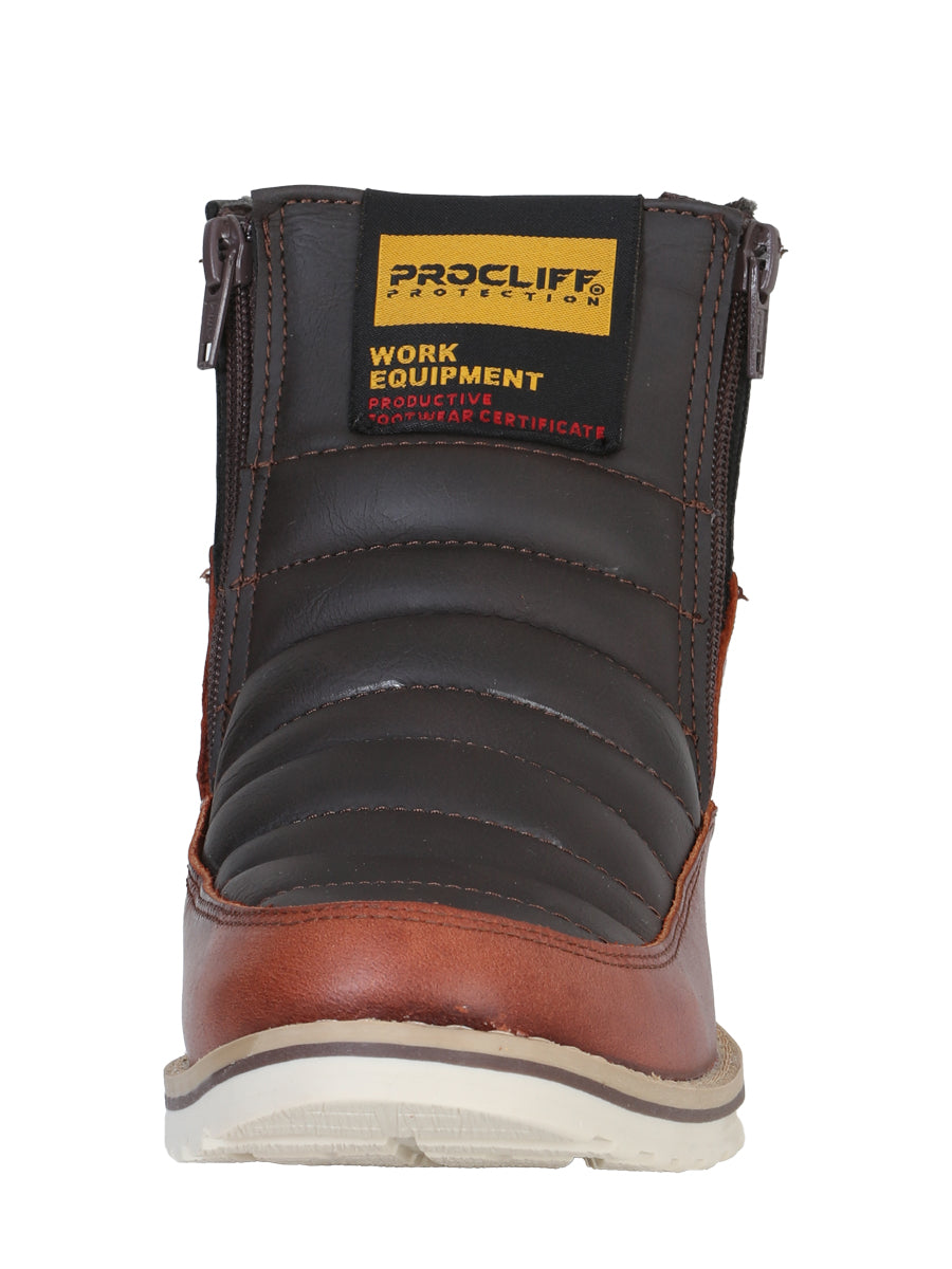 Bota de Trabajo El General para Dama - Vino - Modelo 35205