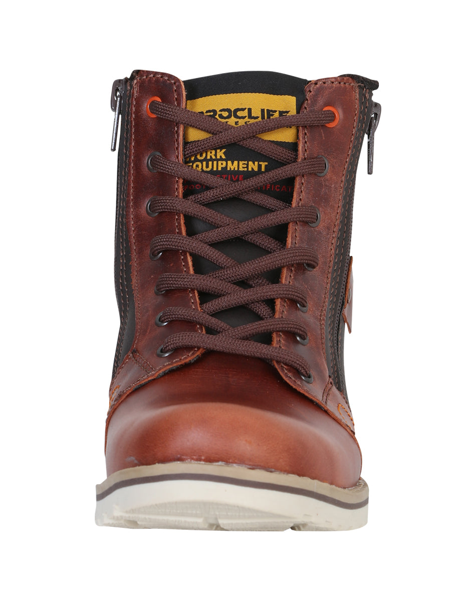 Bota de Trabajo El General para Dama - Vino - Modelo 35209