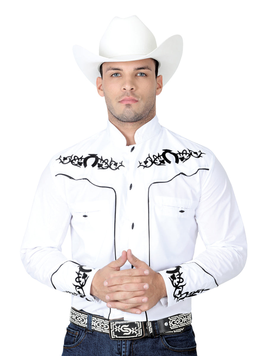 Camisa Manga Larga El General M/ Larga Chc062 65% 35% Blanco