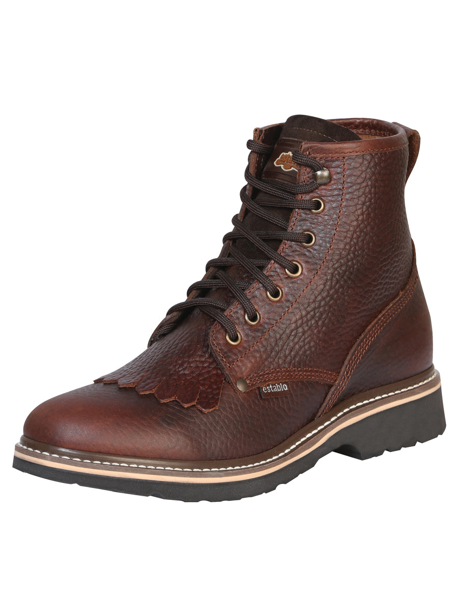 Botín Vaquero Establo para Hombre - Miel - Modelo 40963