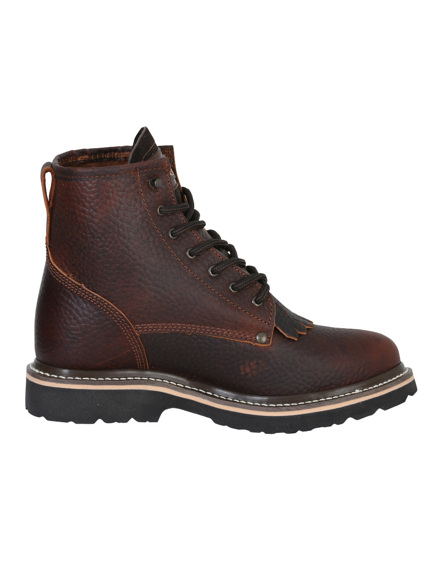 Bota de Mujer El General Trabajo en Piel Color Café 40964