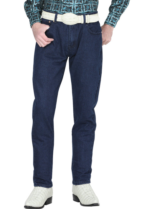 Pantalón de Mezclilla de Hombre El General AM001 en Mezclilla Color Azul 41330