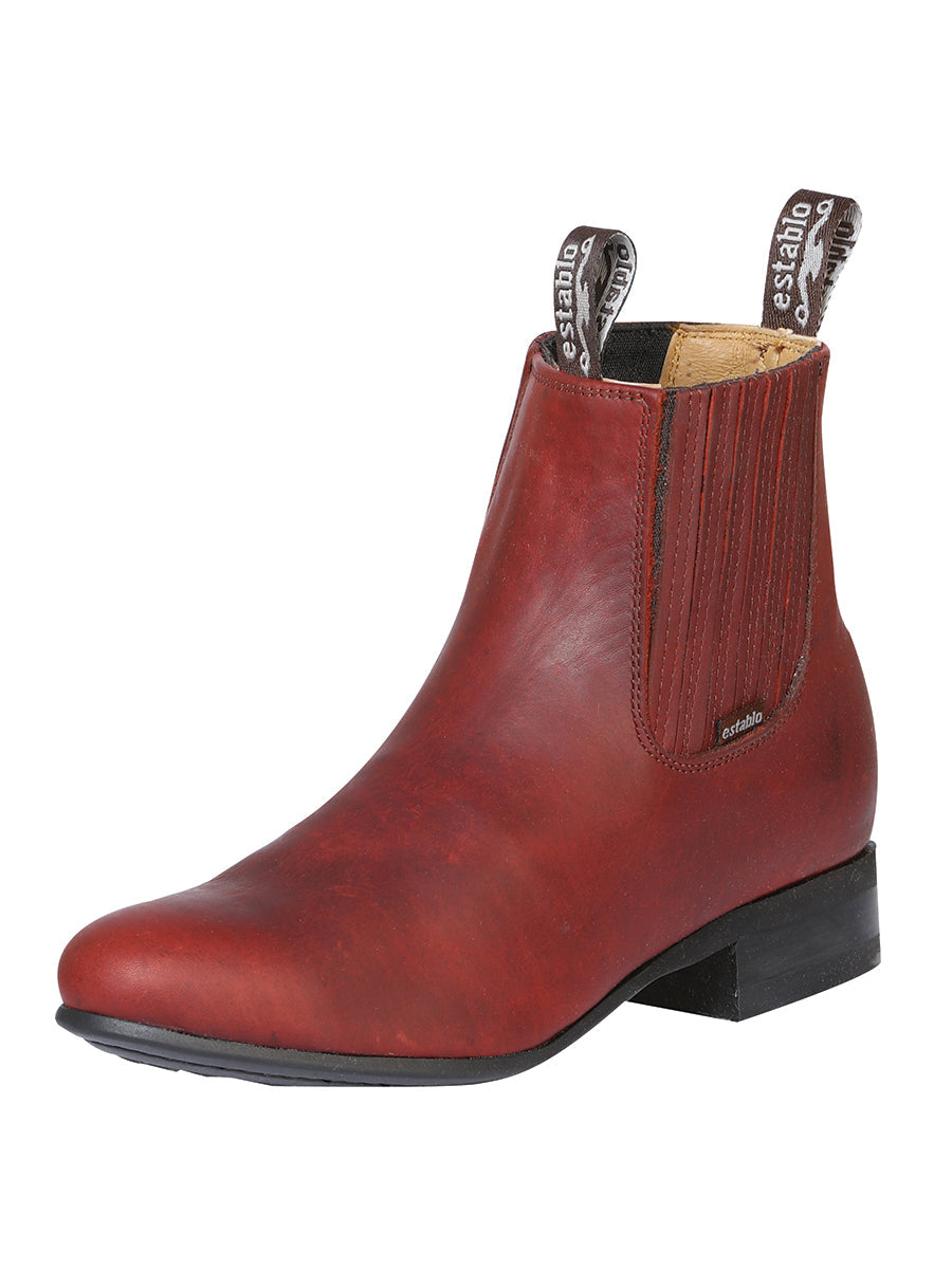 Botín Vaquero Establo Piel Grisly para Hombre - Gris - Modelo 41554