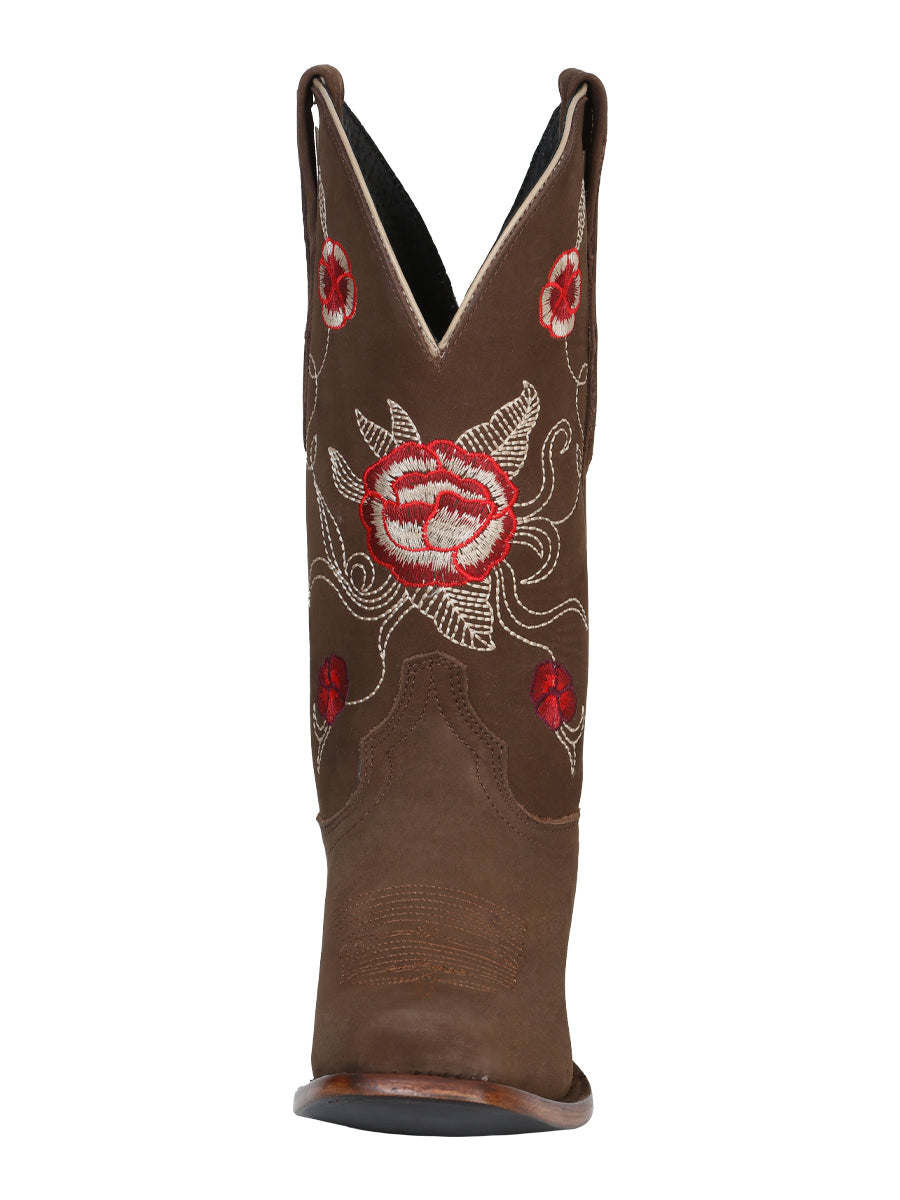Bota Vaquera Rodeo El General Gamuza para Dama - Modelo 41784