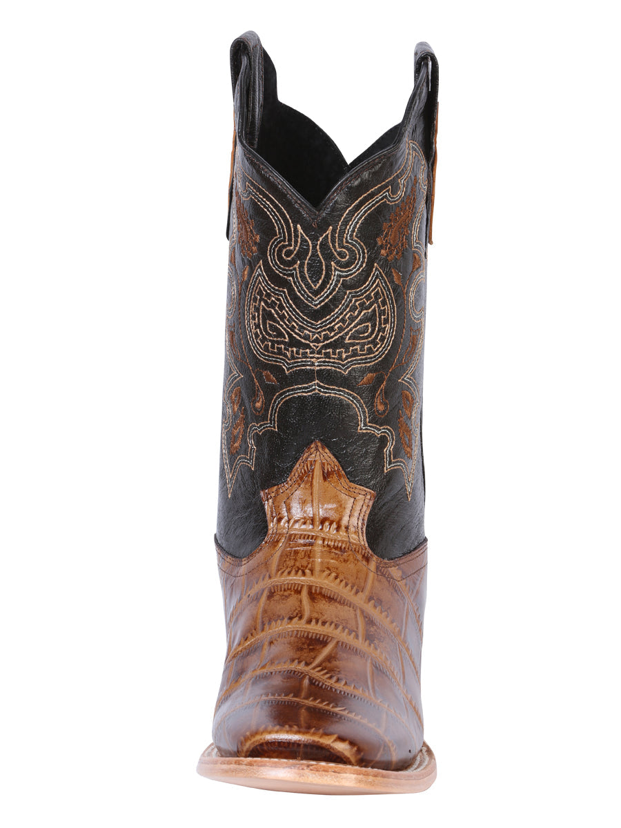 Bota Vaquera de Hombre El General Rodeo en Piel Color Café 41794