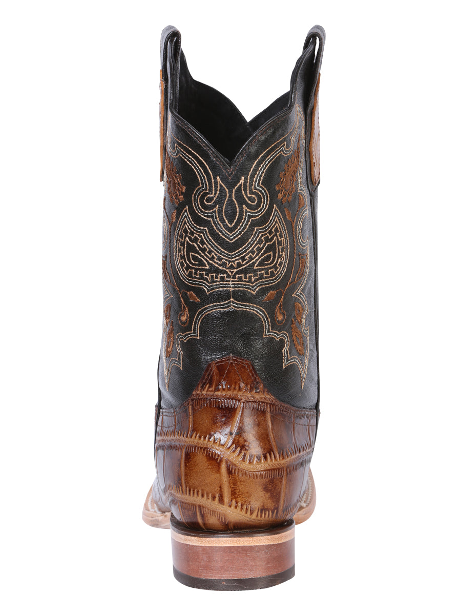 Bota Vaquera de Hombre El General Rodeo en Piel Color Café 41794