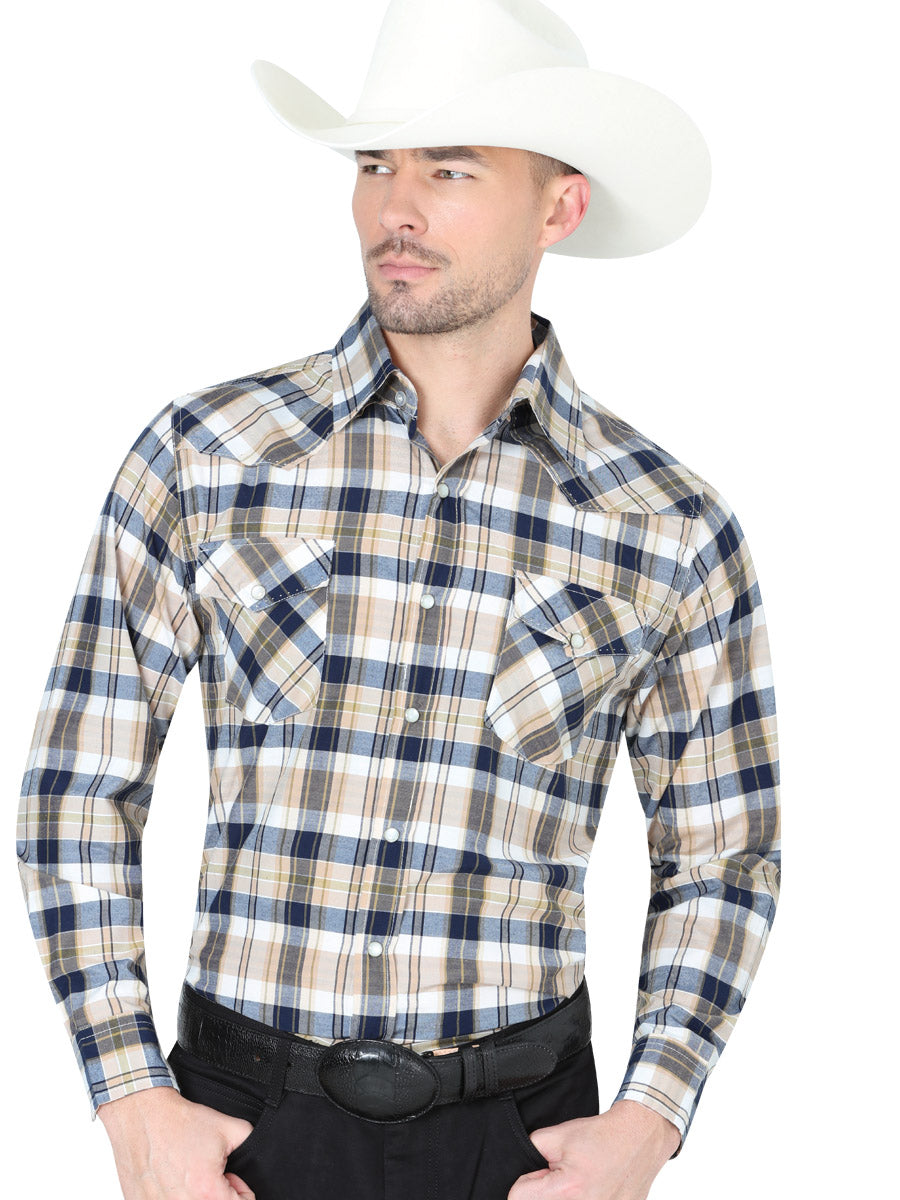 Camisa Manga Larga El General Vaquera M/ Larga R2018 8 60% 40% Gris