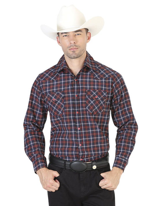 Camisa Vaquera de Hombre El General 2019-70 Manga Larga Casual en 55% Algodón 45% Poliéster Color Negro 42460