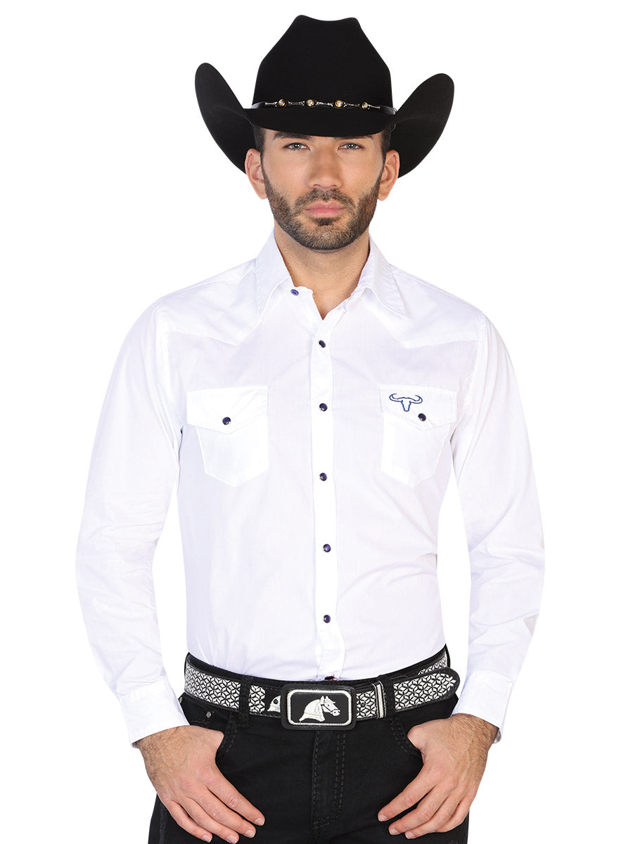 Camisa Manga Larga El General Vaquera M/ Larga 55% 45% Blanca