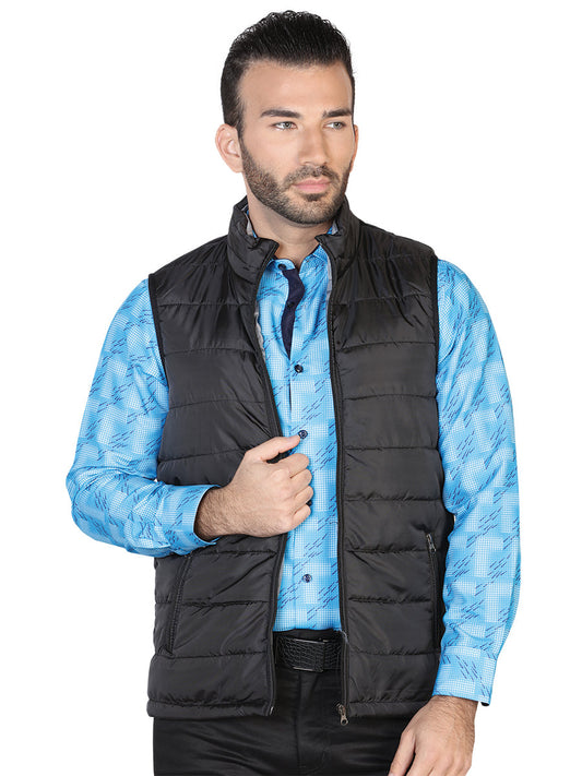 Chaleco de Hombre El General 2019-211 Casual en 100% Poliéster Color Negro/Gris 42555