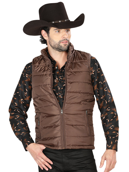 Chaleco de Hombre El General 2019-211 Casual en 100% Poliéster Color Café 42556