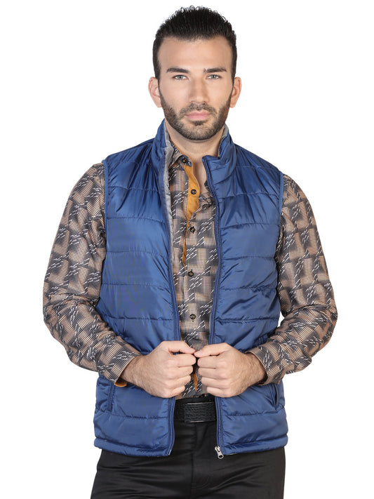 Chaleco de Hombre El General 2019-211 Casual en 100% Poliéster Color Azul/Gris 42558