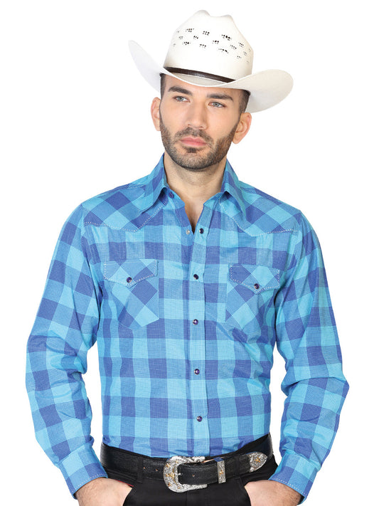 Camisa Vaquera de Hombre El General C/costura 2019-155 Casual en 55% Algodón 45% Poliéster Color Azul 42619