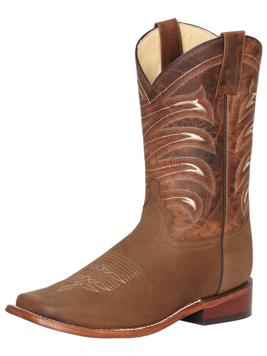 Bota Vaquera de Hombre El General Rodeo en Piel Bovino Crazy Color Tan 42993