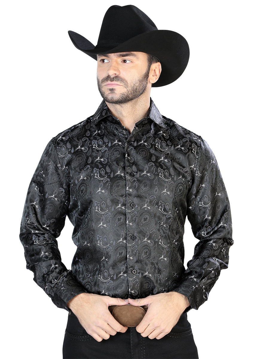 Camisa Manga Larga El Señor de los Cielos Manga Larga El 2108034 % Microfibra Negra
