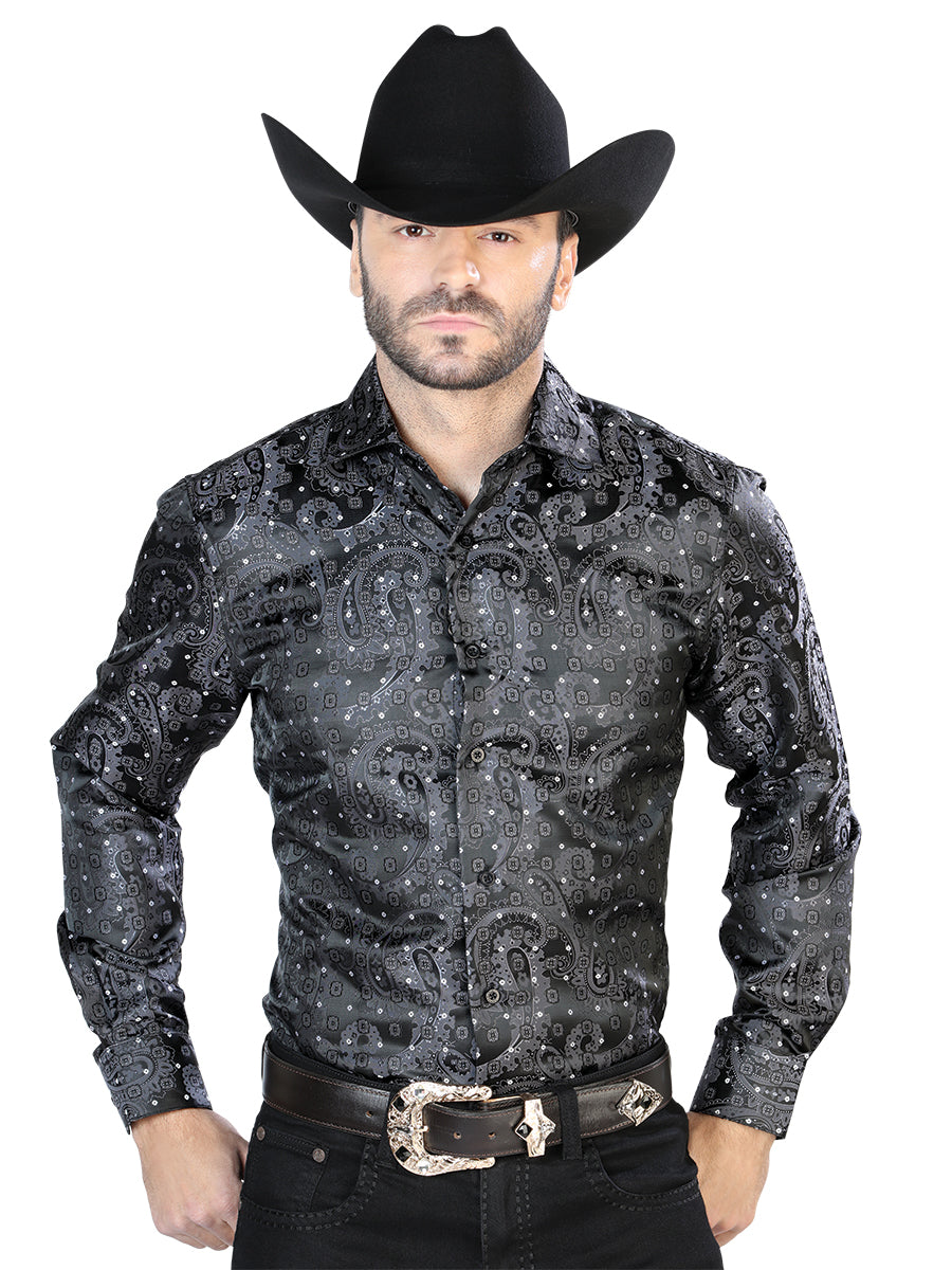 Camisa Manga Larga El Señor de los Cielos Casual Manga Larga El 2108008 % Microfibra () Negro