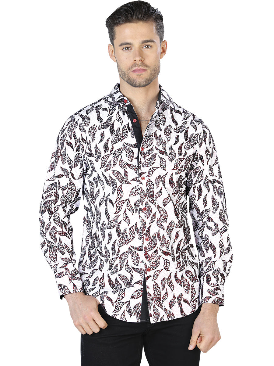 Camisa Manga Larga Blanco Y Negro Casual Manga Larga